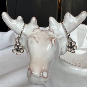 Pandora Rare Silver Cherry Blossom Earrings Retired